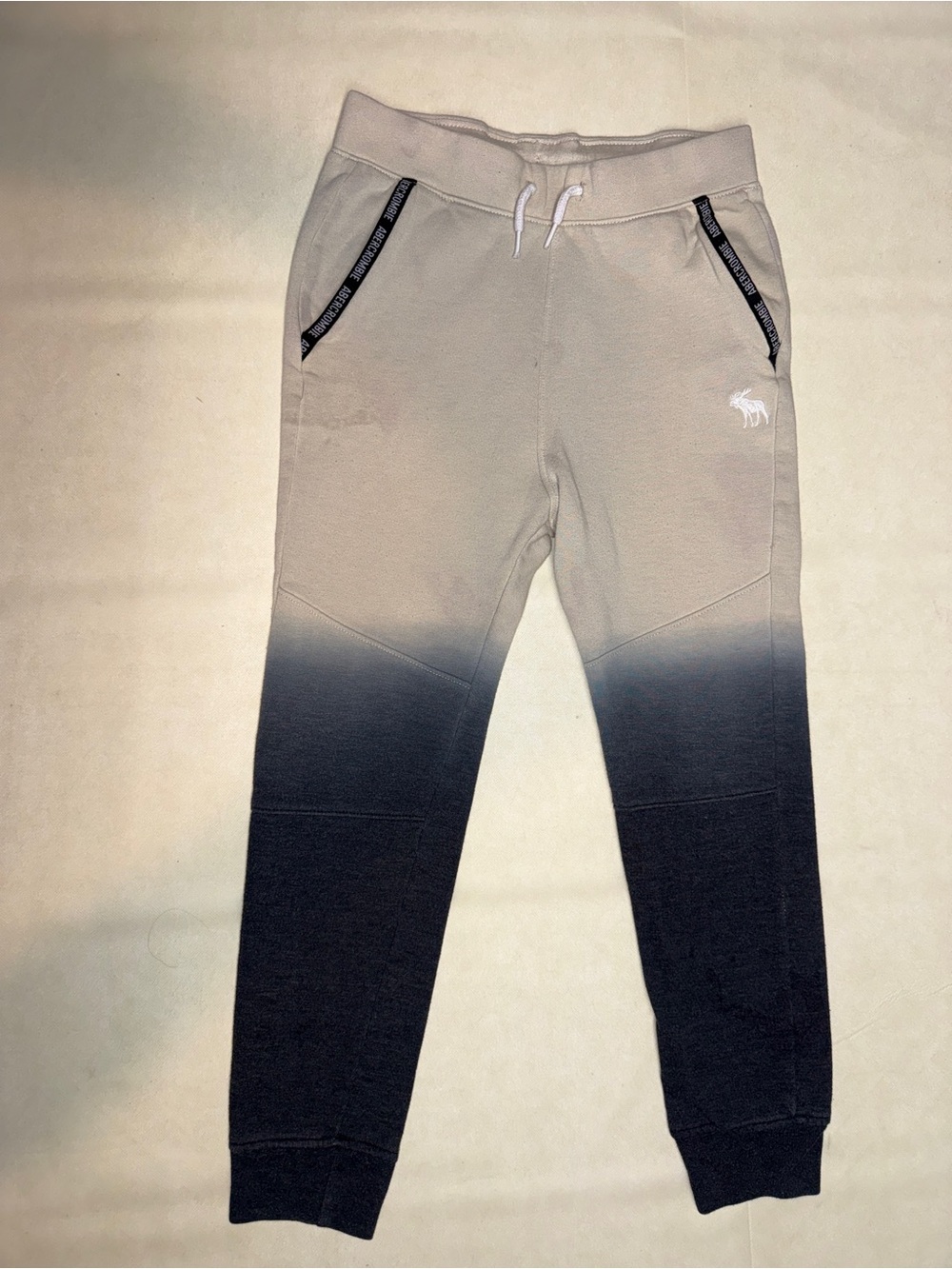 abercrombie kids Tan to Black Ombre Jogger Pants